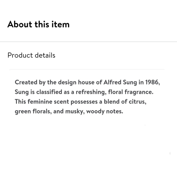 3.4 oz SUNG by Alfred Sung - Picture 2 of 2